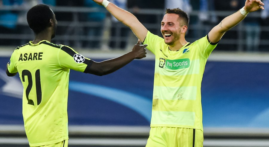 JoySportsGH's tweet photo. Gent, where Ghana's Nana Kwasi Asare plays, is the first Belgian side to reach latter part of the competition https://t.co/GAMBxKm5Pp