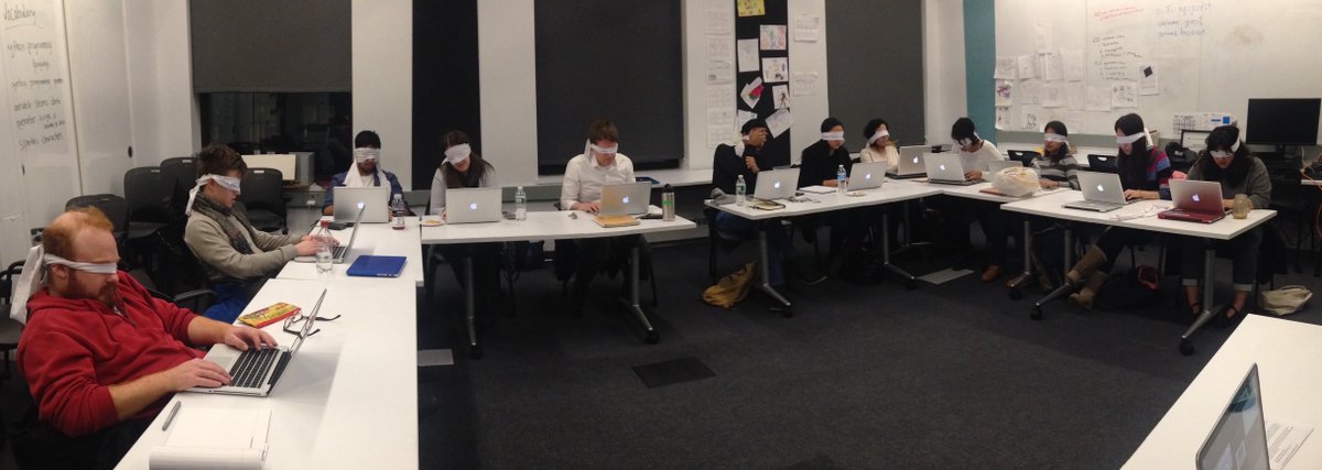 ProcessingOrg's tweet image. Students learning the importance of accessible development #accessibleCoding w/ one of our fellows @nyuabilitylab!