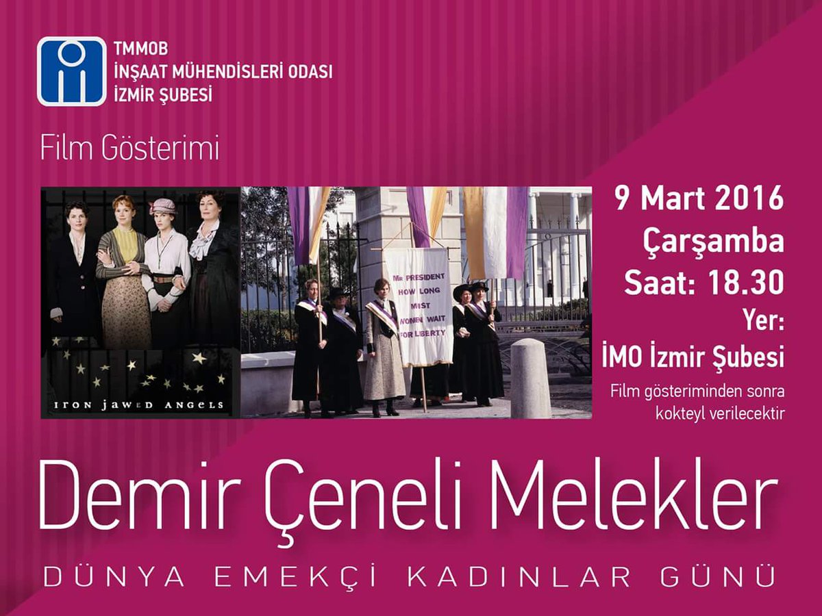 gencimoizmir's tweet photo. 8 Mart Dünya Emekçi Kadınlar Günü etkinlikleri kapsamındaki film gösterimimiz, DAVETLİSİNİZ... https://t.co/hJCMsvc5fk