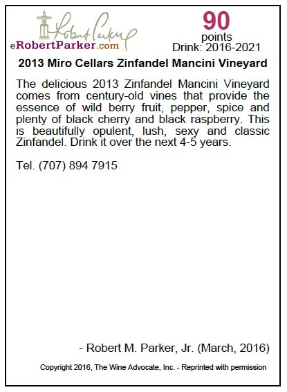 mirocellars's tweet photo. Nice reviews of my current release Reserve wines from Robert M. Parker, Jr. 2 x 90 and 88+ https://t.co/T5ZpH1DXQM
