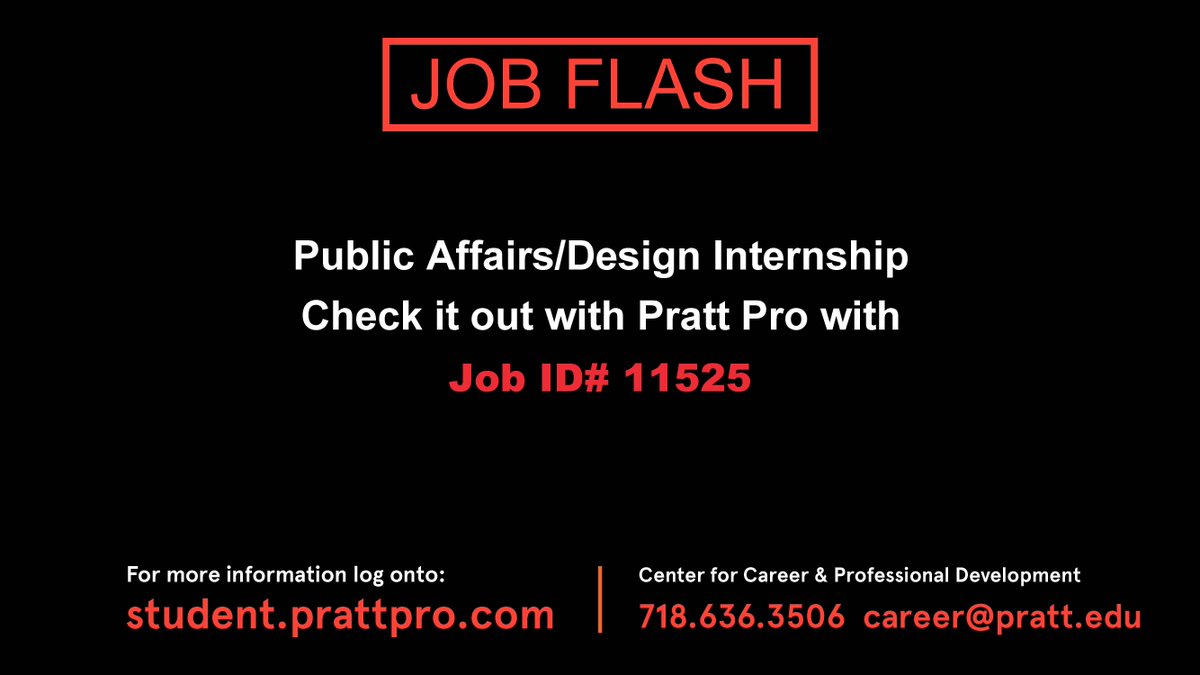 PrattSuccess's tweet photo. Pratt Pro: https://t.co/jJTqk5LZTf #commd #digitalarts #animation #internship https://t.co/4NZel2sHrR