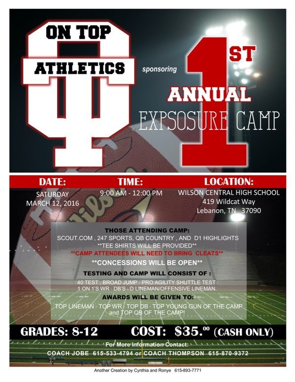 d1highlights's tweet photo. Excited to see some of @OnTopAthletics early participant's @taetaylor6_ , @tonythompson32 , @BwhartII , &amp; @tdbowes https://t.co/s6UwEMROJe