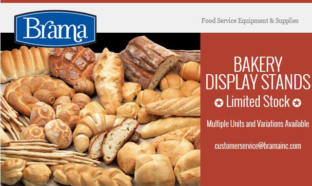 BramaINC's tweet photo. *LIMITED STOCK* Bakery Display Stands Still Available https://t.co/hvFAytsXKN #bakery #Merchandising #bramainc https://t.co/3G6qSWnih2