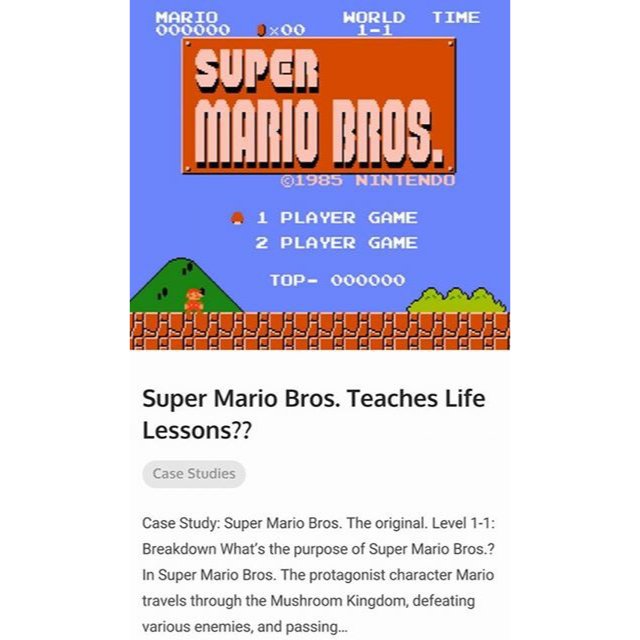 GetGameGroup's tweet photo. "Super Mario Bros. Teaches Life Lessons" 'Seriously! #GGGuy breaks it down. #GetGame https://t.co/ZG8RtfXVbN https://t.co/1fywWW1aVp