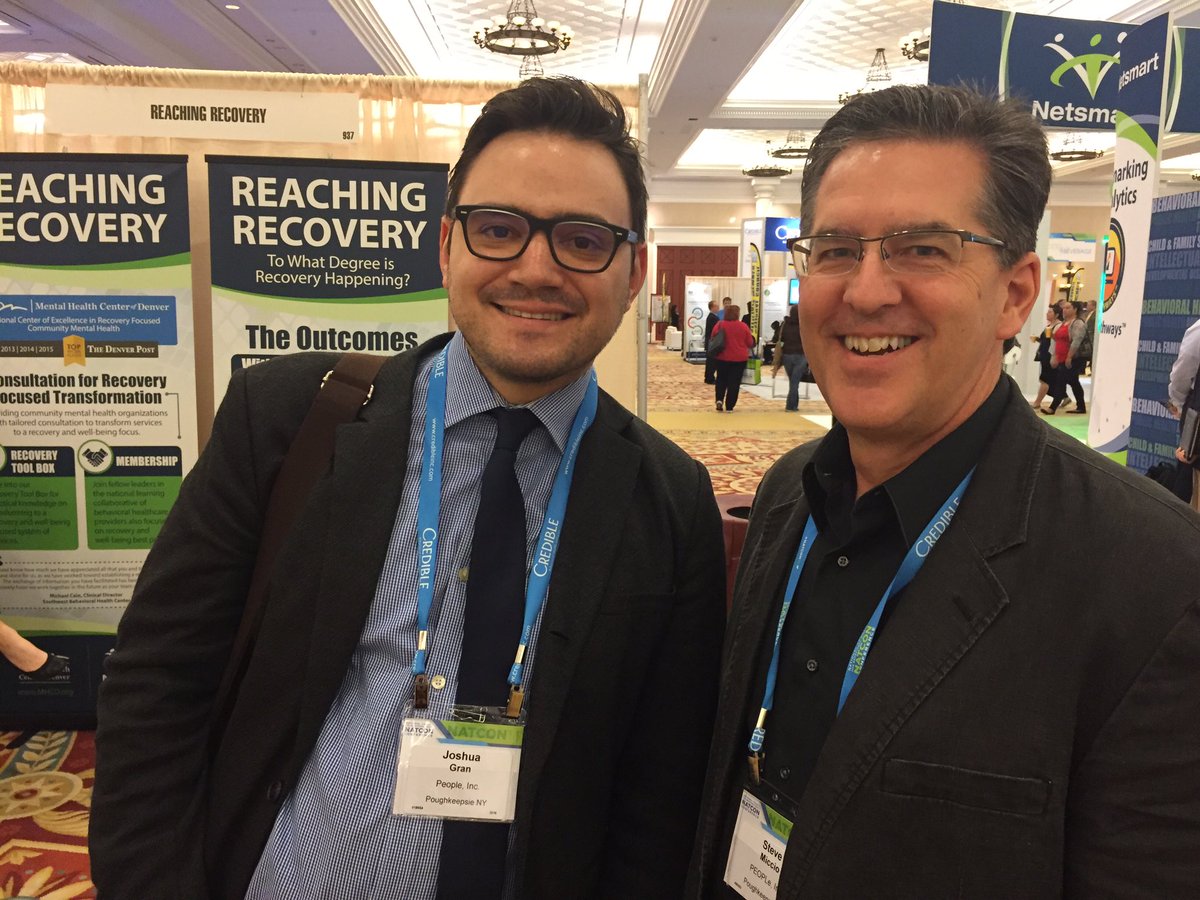 PsychRehab's tweet photo. We had fun catching-up with @miccio_s and Joshua of @PrjctsToEmpower. Another great moment of #NatCon16! @nyaprs https://t.co/7rqvHCnl6H