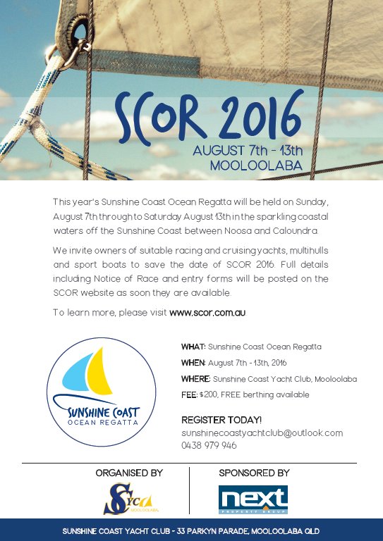 Will you be participating in SCOR 2016? scor.com.au