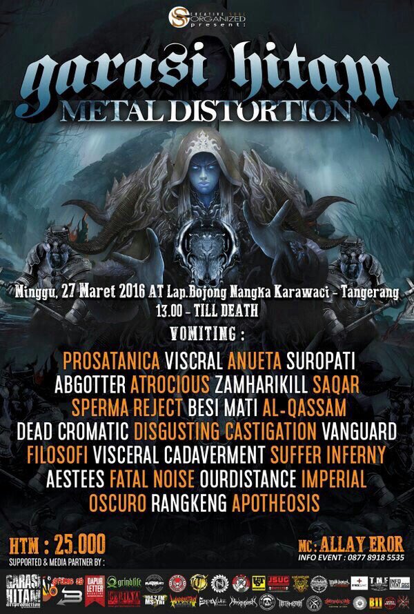 27 Maret 2016 "<a href="/GarasiHitaM/">Garasi Hitam</a> Metal Distortion" with <a href="/VISCRAL/">VISCRAL</a> , <a href="/PROSATANICA_DM/">PROSATANICA Official</a> , <a href="/Aestees/">AESTEES</a> and etc.