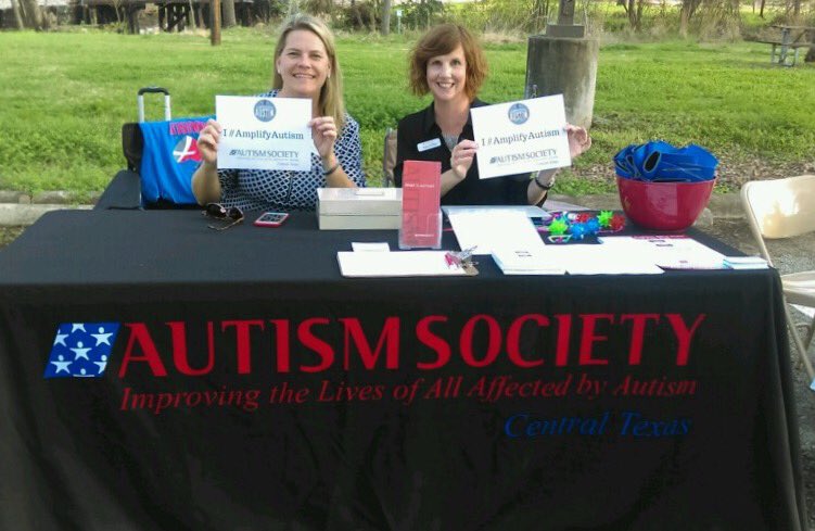 AutismTx's tweet photo. All set and ready to #AmplifyAutism at #AmplifyAssembly w/40 area nonprofits! #AmplifyATX https://t.co/e3IF05f2Lw