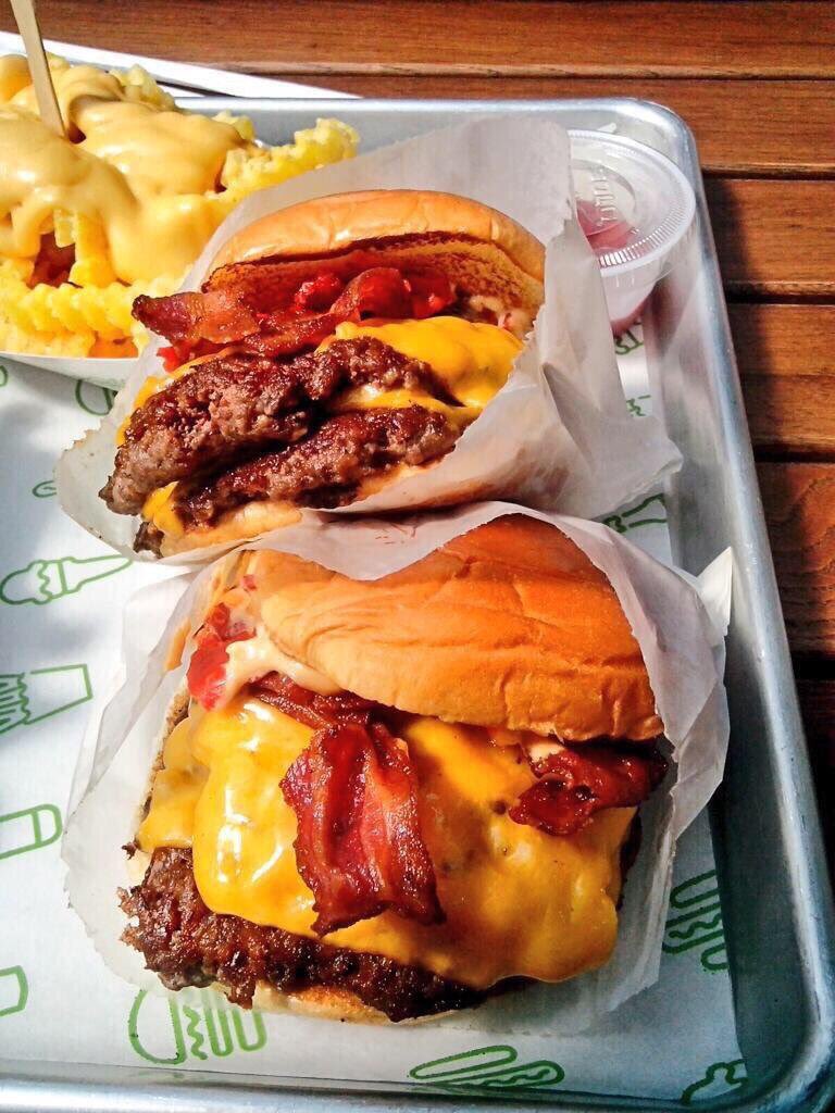 Bacon Double Cheeseburgers.