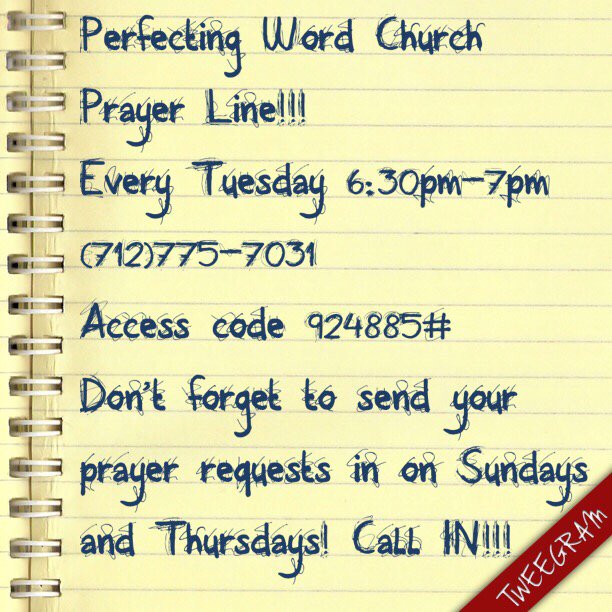 perfectingwordc's tweet photo. It’s Prayer Tuesday!!!!! Call in for prayer! https://t.co/ECarZ9QFUJ
