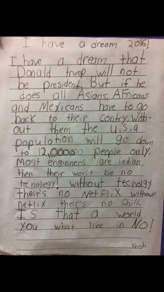 HumorTV__'s tweet image. This 3rd grader is going places