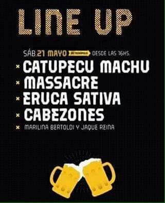 Aca_Pasan_Cosas's tweet photo. . @catupecuoficial @massacreoficial @ErucaSativa #Cabezones @MarilinaBrtoldi @JaqueReina
21 de #Mayo @TecnopolisArg https://t.co/qHyVoXCP7C