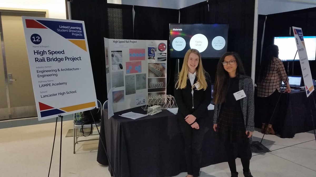 bmckinstry's tweet photo. So proud of our LAMPE students, showcasing their #linkedlearning project @AVEdServices https://t.co/kkYOUKj1iA