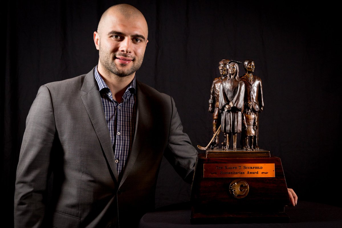 NHLFlames's tweet photo. Mark Giordano has received this year's Ralph T. Scurfield Humanitarian Award ~ https://t.co/nENOvdZbQO https://t.co/PolCeqKUJY