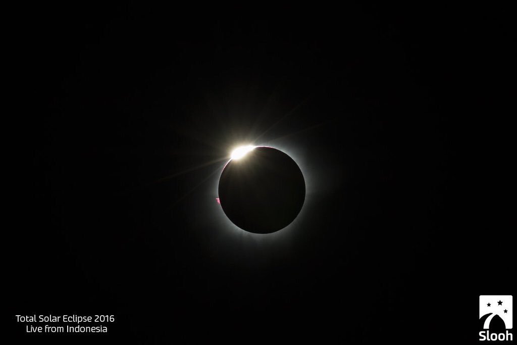 webcamsdemexico's tweet image. La perfección de la naturaleza. El #Eclipse2016 de esta semana, en su máximo en Indonesia. Vía @Slooh @SkyAlertMx