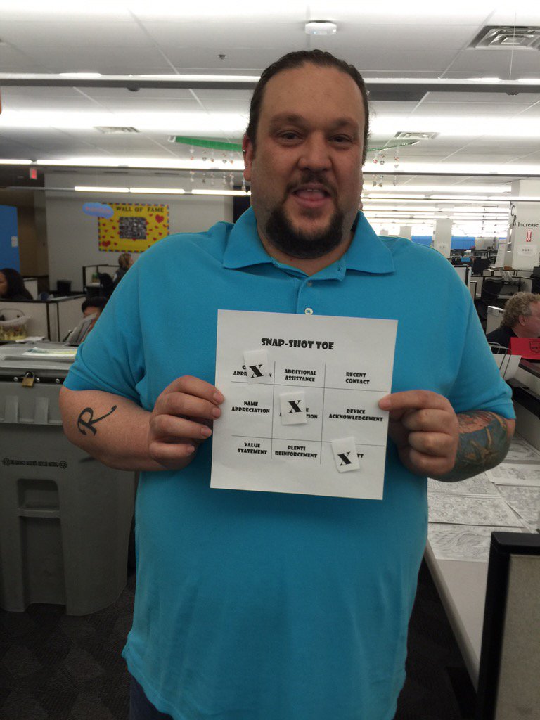 tomikagray's tweet photo. Customer Appreciation Kickoff with some Snap-Shot Toe-sday(tictactoe) @anthonyetuggle @wartluft @AmosRev @Tulsa_CRT https://t.co/AwAGHtwN7F