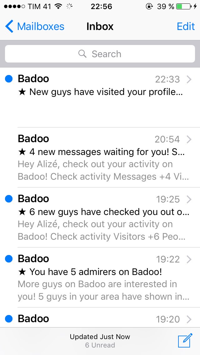 Do you get message on badoo from.screenshoting
