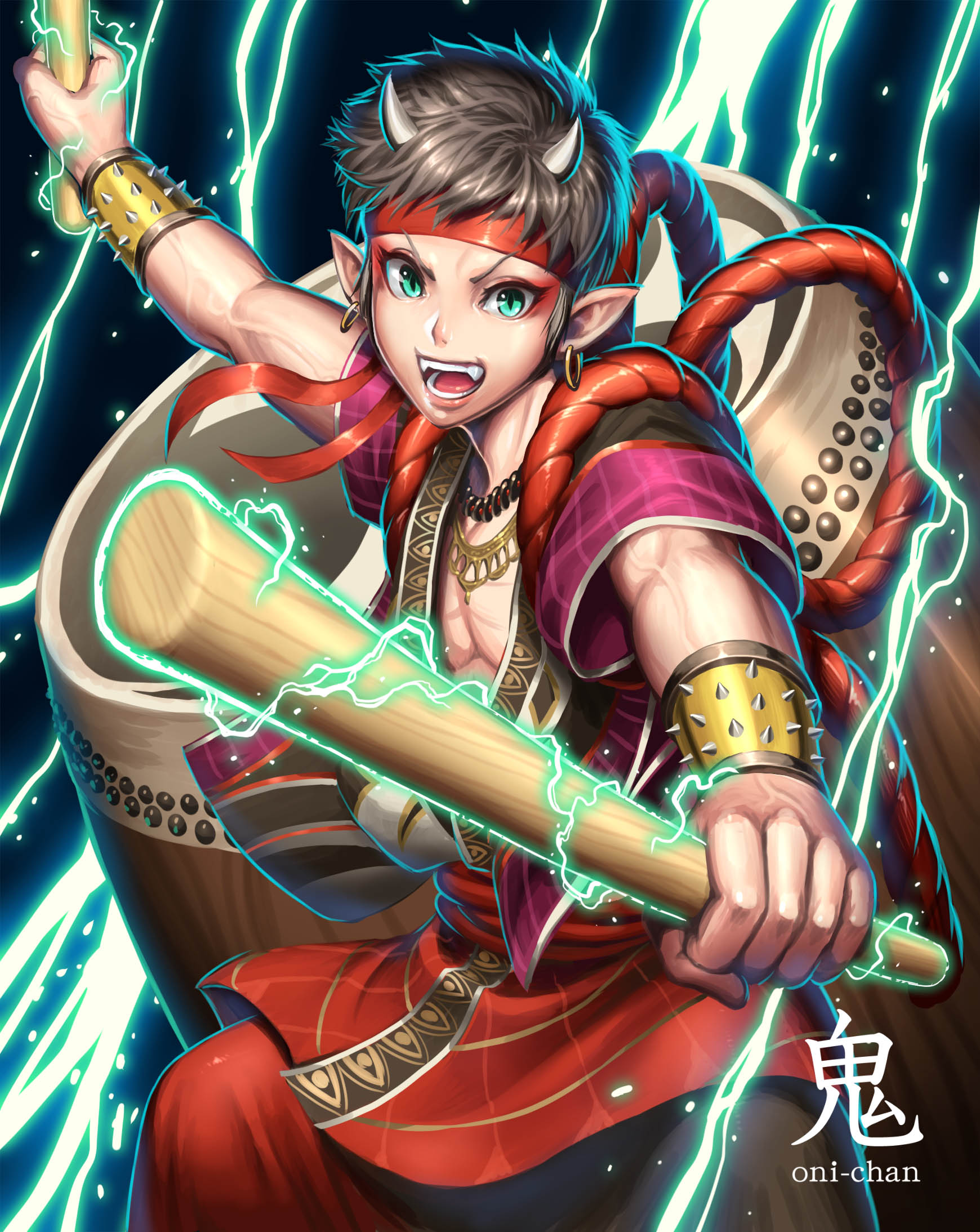 تويتر ハタパグ イラストレーター お仕事募集 على تويتر Auの鬼ちゃんをソーシャルゲームのイラストみたいに描いてみました イラスト お絵描き 鬼ちゃん 菅田将暉 T Co 3vdxh0eeas