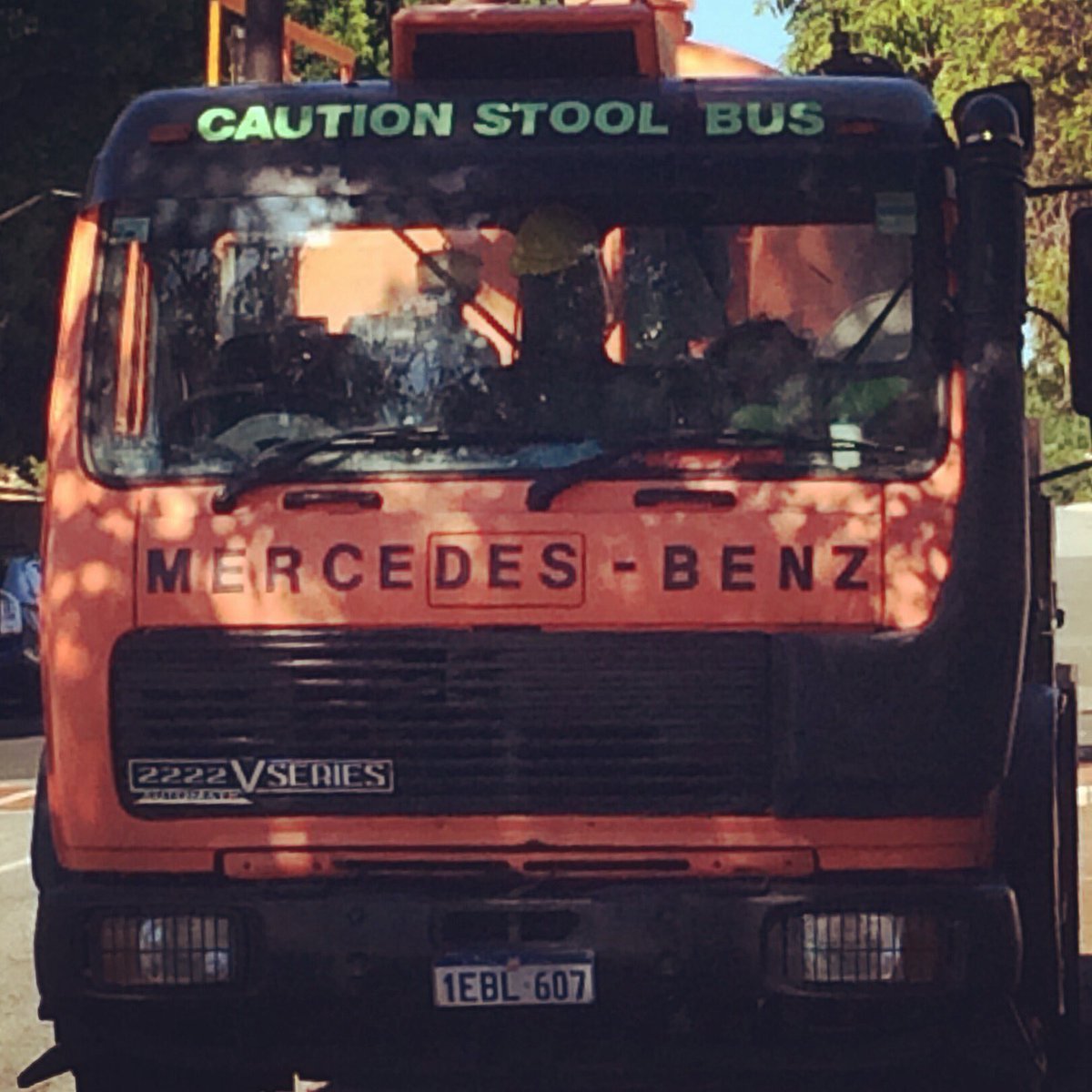 LovelandMJ's tweet photo. Just spotted in the village. Care to guess what this truck does? #eeeeww #vicparklife https://t.co/Av93TS38X7