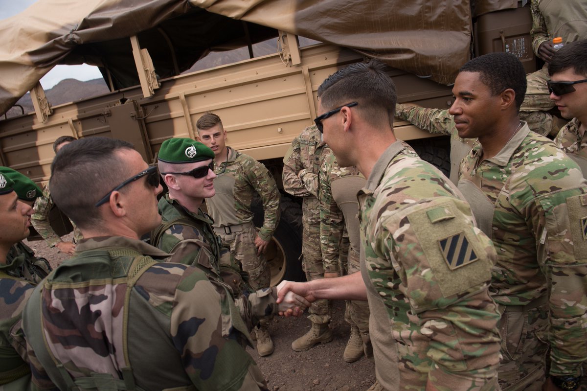 SpartanBrigade's tweet photo. 3-15 Infantry Soldiers partnered with #FrenchForeignLegion troops for small-arms training: https://t.co/1R00uN0Gok https://t.co/yU9abt2BoF