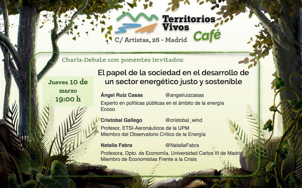 #AgendaSolar 10M: El papel de la sociedad en el desarrollo de un sector energético justo y sostenible. Con @CGLores