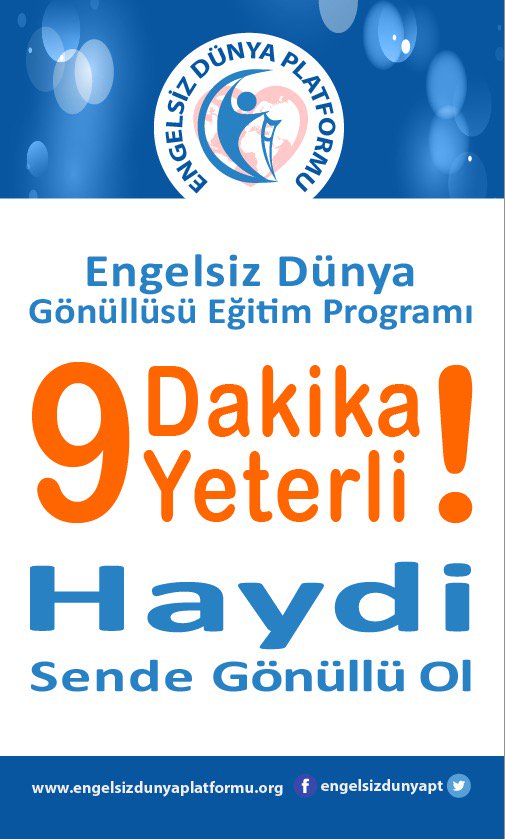 9 Dakika Yeterli Gönüllü Eğitim Programı AA Röportajı urlkisalt.net/XsC <a href="/LokmanCagirici/">Lokman ÇAĞIRICI</a> <a href="/ihsanaktas/">ihsan aktas</a> <a href="/MBGenc/">Mehmet Burhan Genç</a>