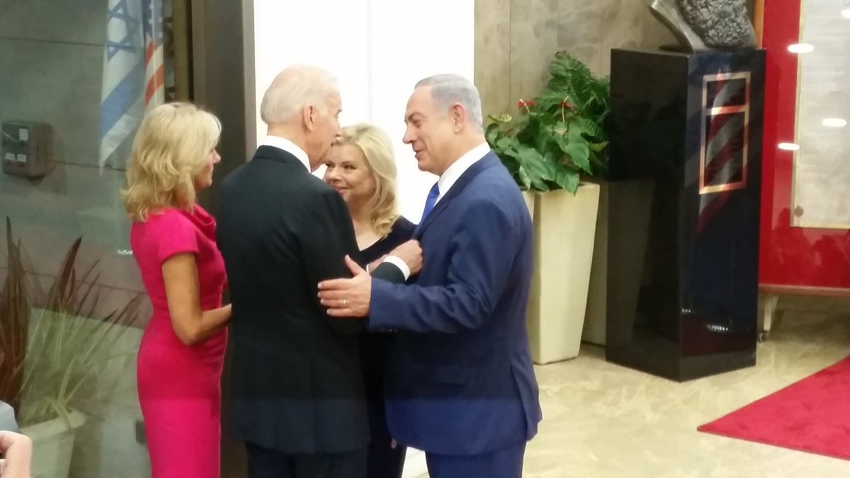 RaphaelAhren's tweet photo. The Bidens have arrived at the pmo in jerusalem https://t.co/rgi6BKTm96