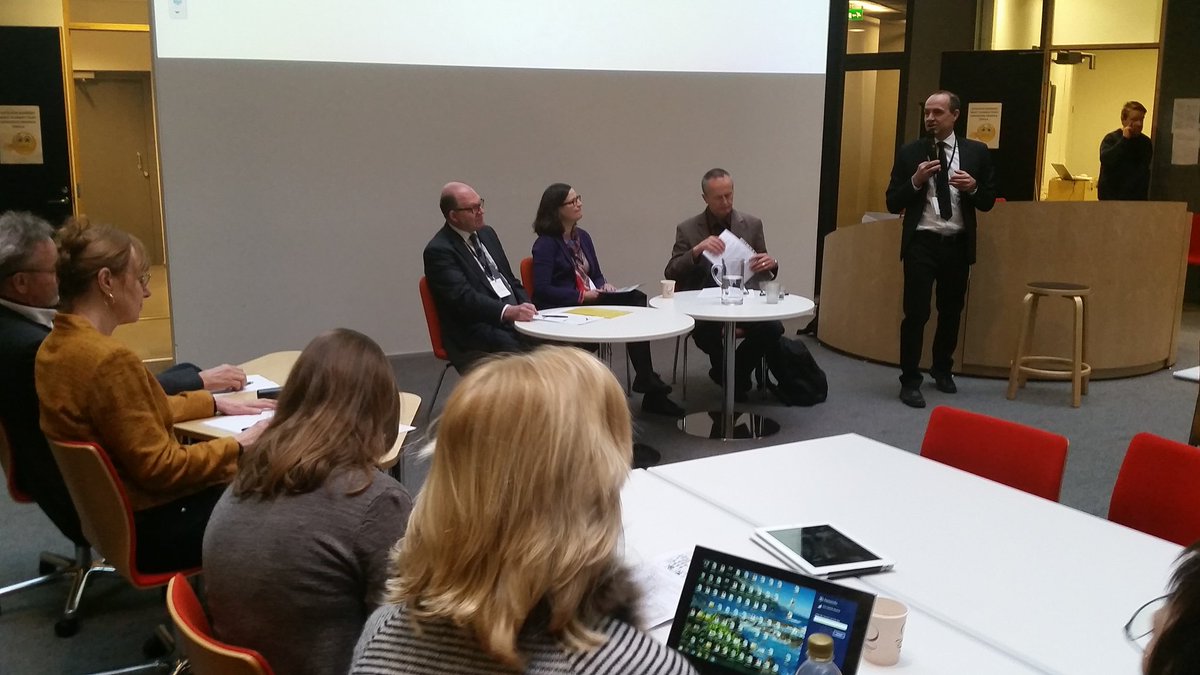 The house is full when <a href="/AulisPitkala/">Aulis Pitkälä</a> <a href="/Anna_Ekstrom/">Anna Ekström</a> Prof Krejsler discusses education #socialjustice  #justedconf