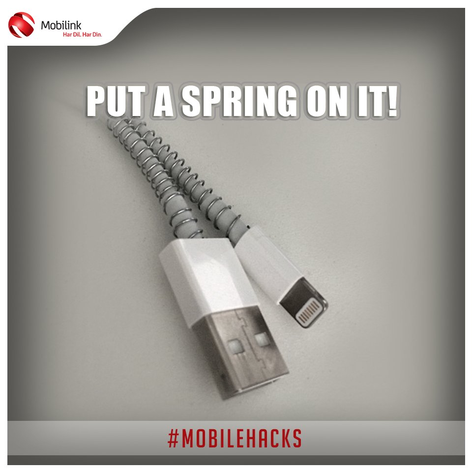 jazzpk's tweet image. If you&apos;re tired of bends and breaks, use any old pen’s spring and wrap it around the wire! #MobileHacks