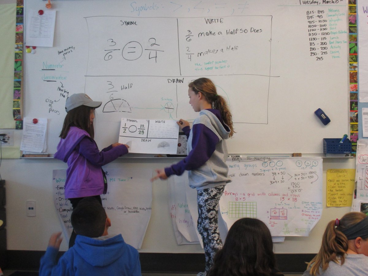 4th graders sharing their math thinking! <a href="/HTeNorthCounty/">High Tech Elem NC</a>  #mathchat