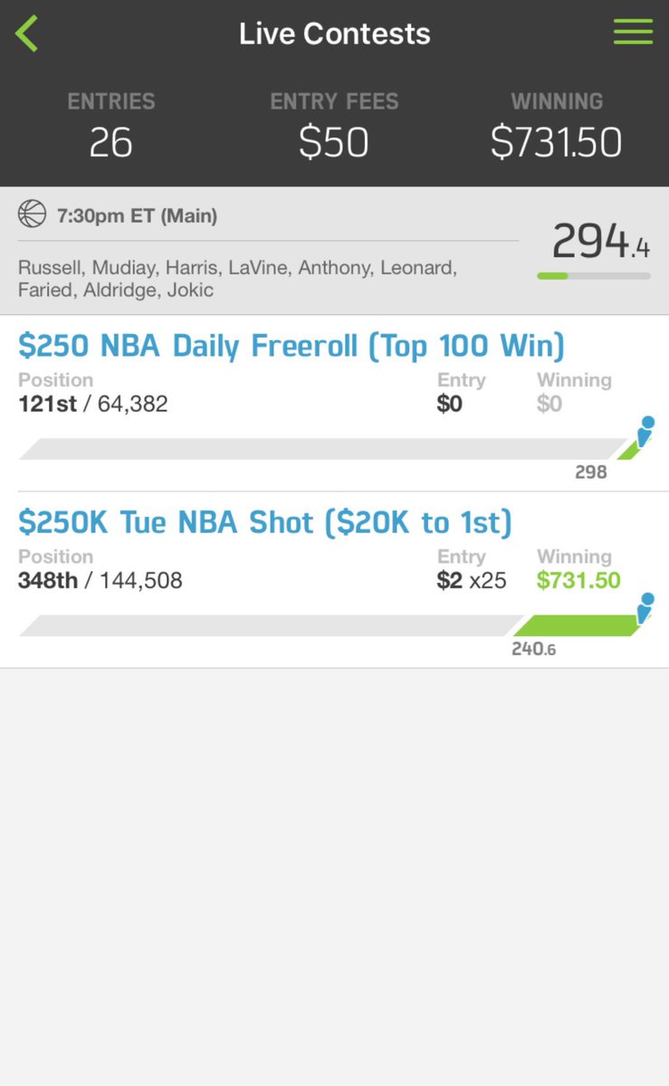 FanDuelPSL's tweet photo. For those who saw my lineup on @PhillySportLive - heres my winnings. Follow me &amp; get my #Fanduel lineups everyday! https://t.co/RCjMHLv74S