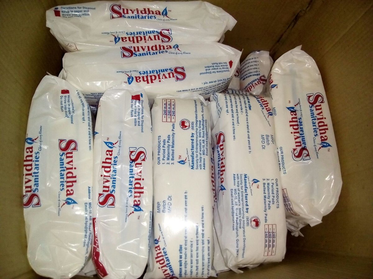 eSHEShakti's tweet photo. On #WomensDay we sold over 500 locally hand made sanitary pads to rural women. Delivery service  DashForPads starts https://t.co/A5pgsnqccm