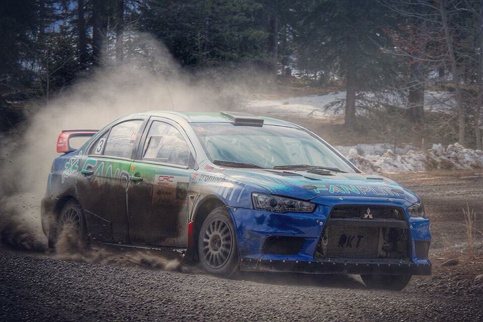 Boris and I won the Cochrane Rally yesterday! Thx <a href="/Rallysport_ca/">RALLYSPORT.CA</a> for the photo! #cdnrally <a href="/CanadianRally/">CDNRally.com</a> #Mitsubishi
