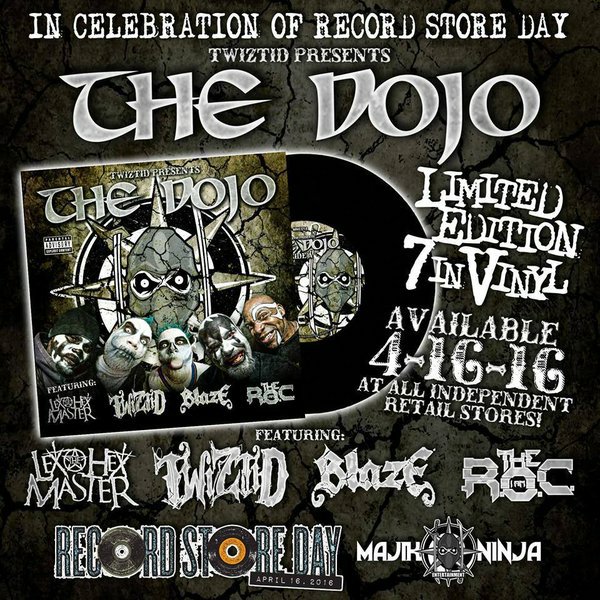 tweetmesohard's tweet photo. #TheDojo #RecordStoreDayExclusive 7"Vinyl 4-16-16 featuring @lexthehexmaster @tweetmesohard @iamtheroc @blazeyadead1 https://t.co/uxbDHn6rnU