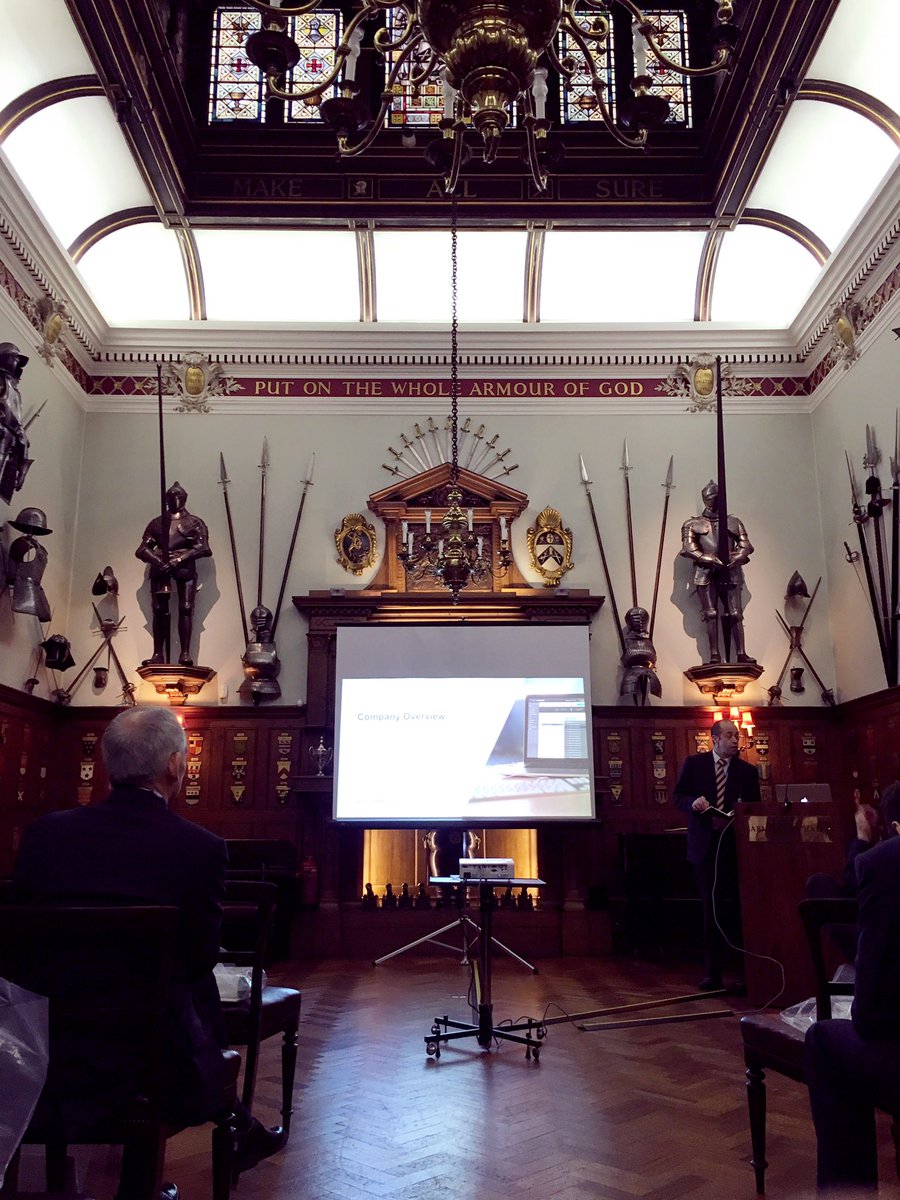 vArmour_Dan's tweet photo. #varmouremea @winter6107 at the Armourers Hall. Great event held by @EurotechComp. I like the strap new strap line https://t.co/9n34qUin3k