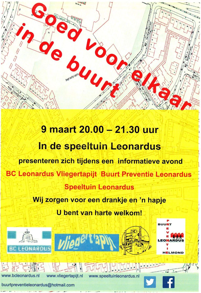Vanavond informatieavond #leonardus #Helmond in de #speeltuin, alle actieve organisaties zullen aanwezig zijn.
