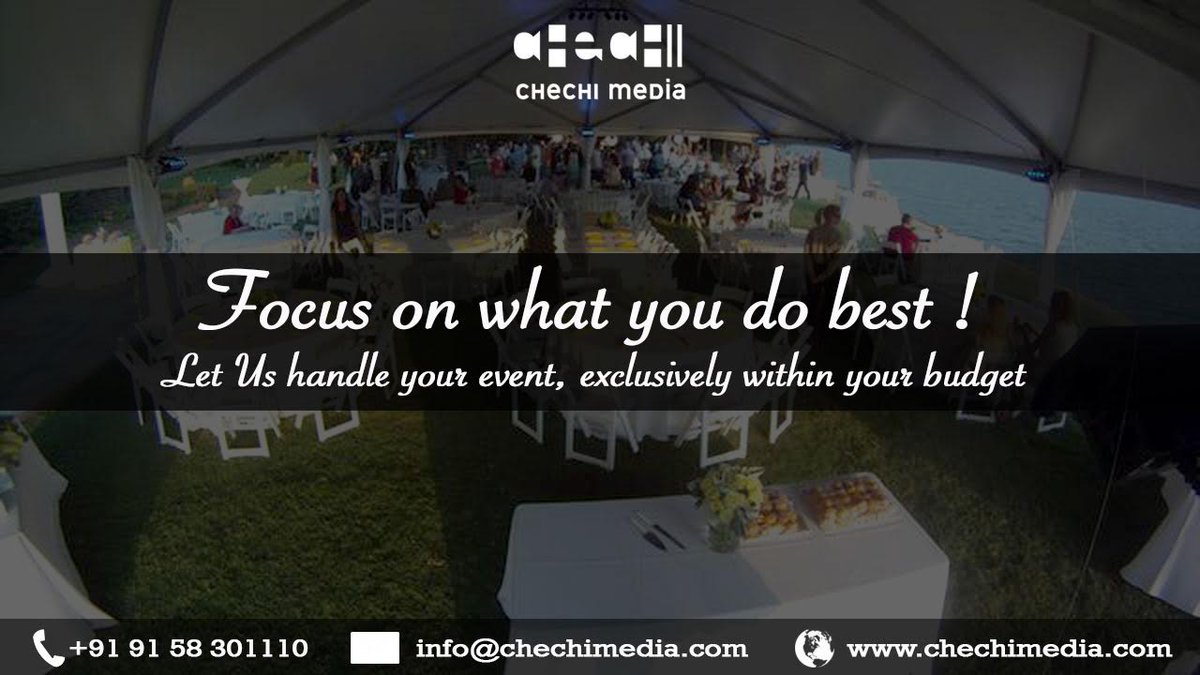 chechimedia's tweet photo. #EventPlanners #Trendsetters #BrandManagement #EventFocus #CreativeSolutions #B2BMeetings #India #corporateEvents https://t.co/Ggg5TY2hKo