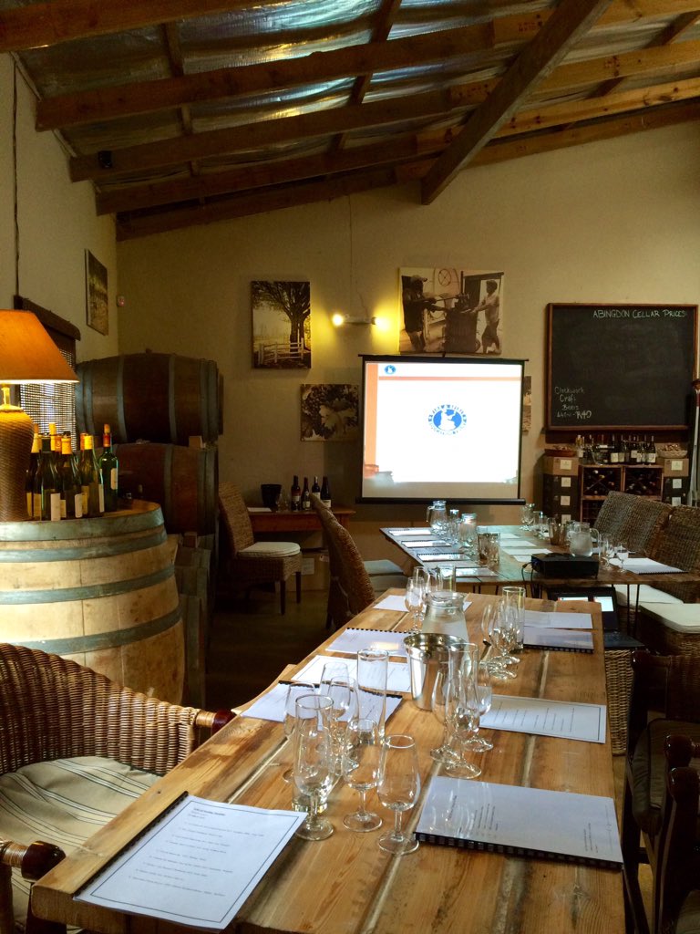 KznWine's tweet photo. All set for a full WSET class! 20 students from 1000 Hills Chef School joining us today https://t.co/ow9dGHizTy