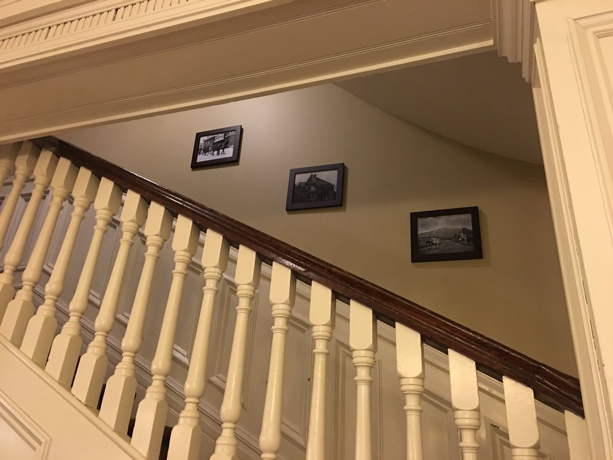 mccartyhouseinn's tweet photo. Historic photos up in the stairwell.  Such history in this house. #Revelstoke #bedandbreakfast https://t.co/7RcbQv6DRz