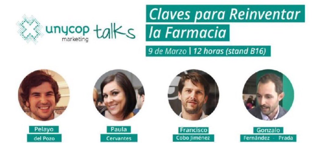 fcobo1979's tweet photo. Hoy a las 12h #UnycopMKTalks para hablar d #marketing y #farmacia ¡No puedes faltar! #infarma2016 #tuitkdd https://t.co/U4GYuoz84Y