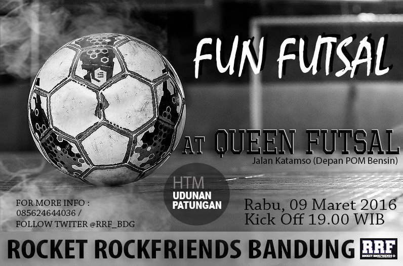 Yuu ah friends kita olahraga happy Fun Futsal, malam ini jam 7 di Queen Futsal yah!