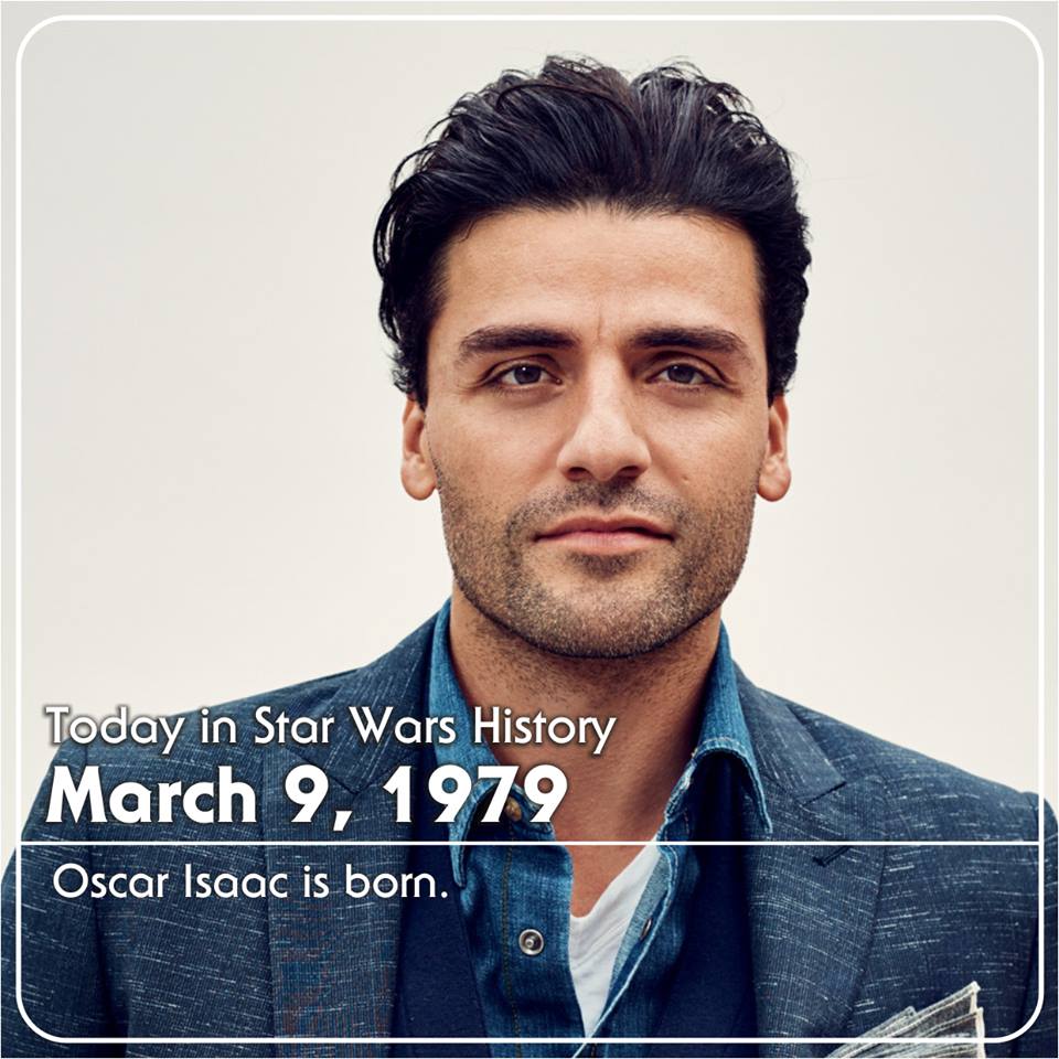March 9, 1979 #TodayinStarWarsHistory
Happy 37th Birthday Poe Dameron!