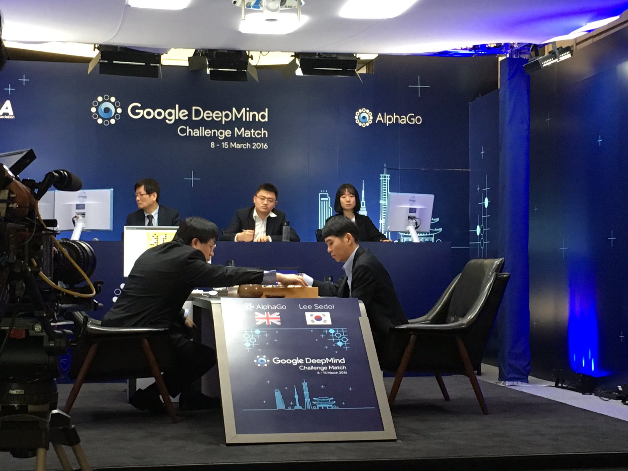 Mustafa Suleyman on Twitter: milestone in AI! AlphaGo beats the world champion Lee Sedol! We made history! What an moment! :-) https://t.co/Un4imciEYS" / Twitter