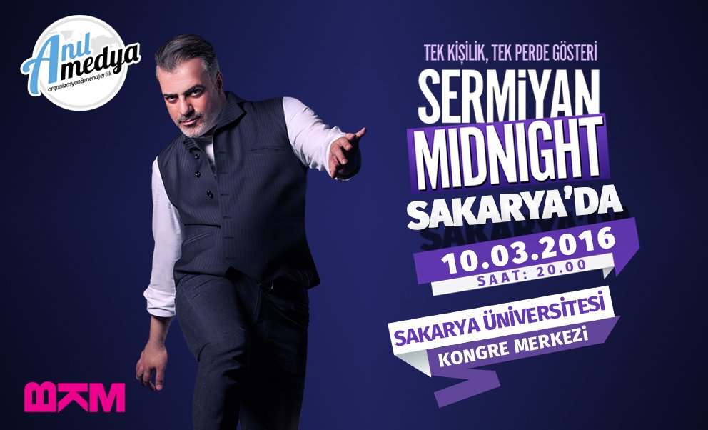 Anilmedya's tweet photo. 10 Mart Perşembe akşamı Sermiyan Midyat Sakarya Üni.Kongre Merkezi'nde! RT'leyen 3 kişiye çift kişilik bilet hediye! https://t.co/ikjtf3Gepc