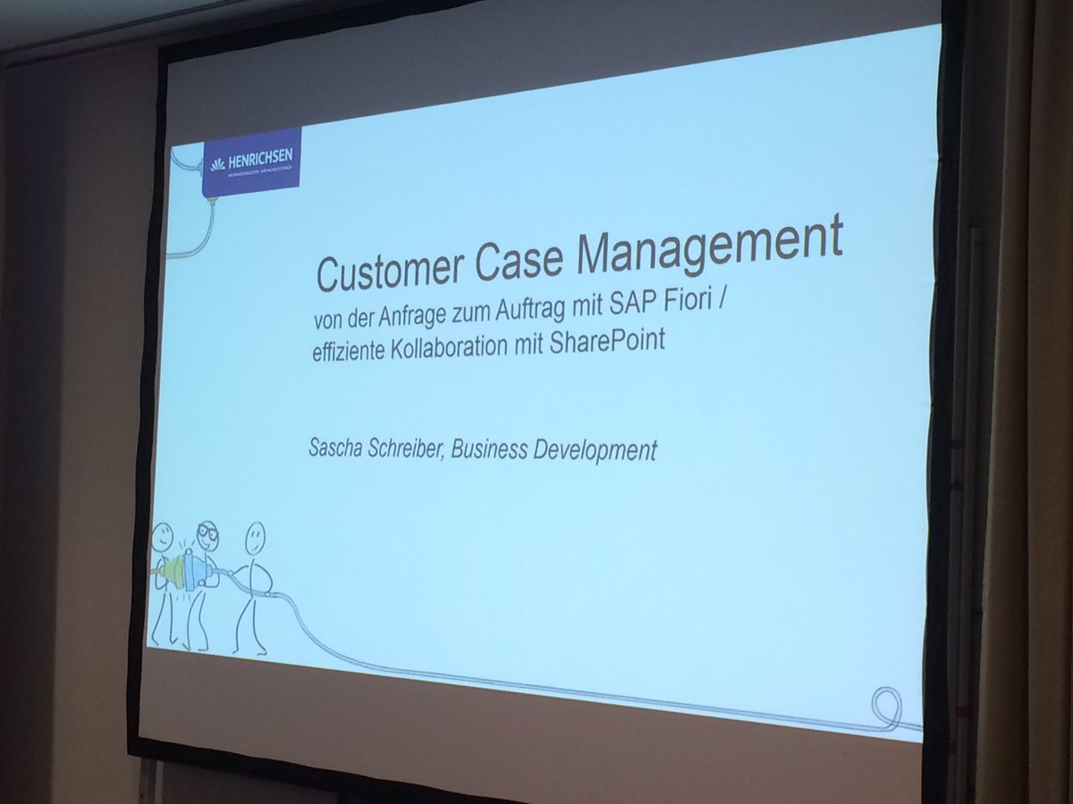 HENRICHSENECM's tweet photo. Nächstes Thema #CustomerCaseManagement #digitalerAuftragsprozess mit #SaschaSchreiber #SAPSharePointDialog #CCM https://t.co/x1RKNSGEUI