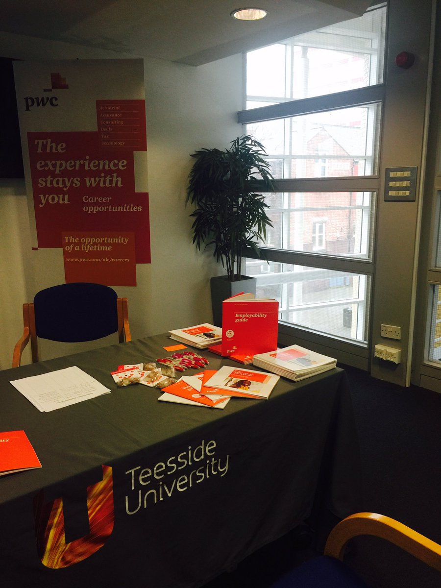 Eve_PwC's tweet photo. #teesideuni we are on site and available  for careers drop in advice! https://t.co/tJoRcFWgSV