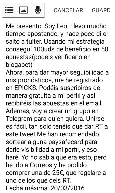 LeoTipster's tweet photo. Acceso a grupo de Whatsapp + regalo de 25€. Lee atentamente. Mi perfil en @EpickTips: https://t.co/ogAOvvTosT https://t.co/f2qbh0HxRF