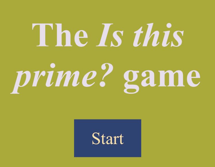 standupmaths's tweet image. I hope everyone has had fun playing "Is This Prime?" isthisprime.com/game/