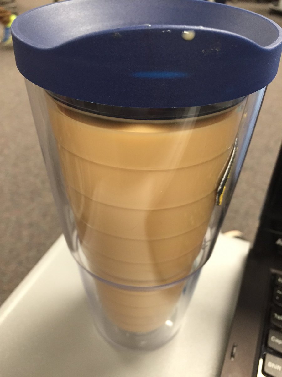 DStutt3's tweet photo. The bad thing about using a clear coffee mug is everyone can see how much cream you use... #DannyProblems https://t.co/duvilODTHe