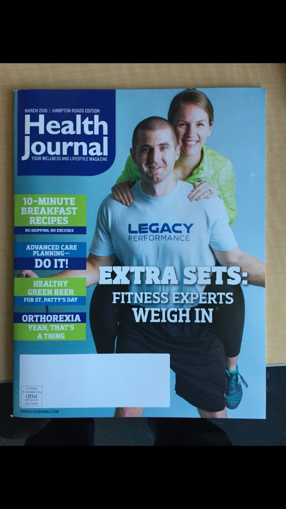 Kdeerman's tweet photo. a BIG thank you to @ChrisJonesInk & @HealthJournals. Way undeserving but extremely grateful!! #TrainSimple https://t.co/4YPi3JdmWO